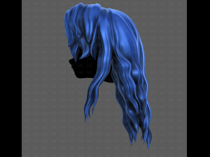 3D Hair style for girl V119 3D Model