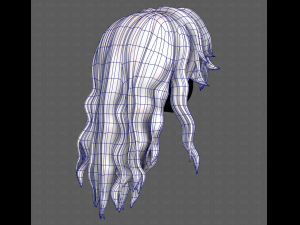3D Hair style for girl V119 3D Model