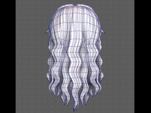 3D Hair style for girl V119 3D Model