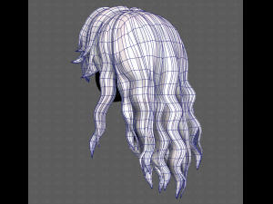 3D Hair style for girl V119 3D Model