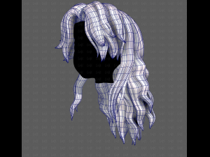 3D Hair style for girl V119 3D Model