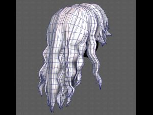 3D Hair style for girl V119 3D Model