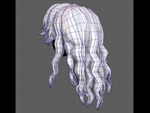 3D Hair style for girl V119 3D Model