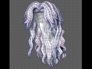 3D Hair style for girl V119 3D Model