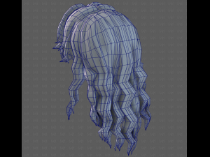 3D Hair style for girl V119 3D Model