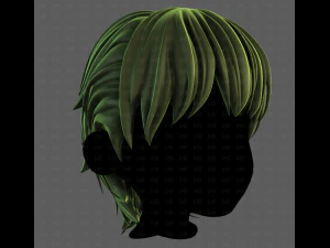 3D Hair style for boy V120 3D Model