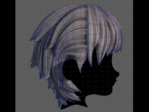 3D Hair style for boy V120 Modelo 3D