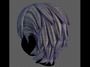 3D Hair style for boy V120 3D Model