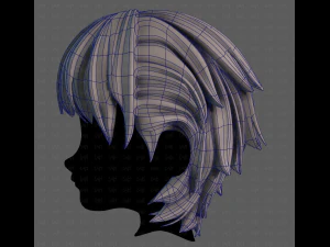 3D Hair style for boy V120 3D Model
