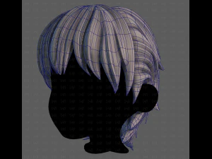 3D Hair style for boy V120 3D Model