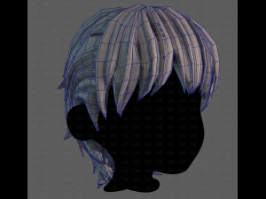 3D Hair style for boy V120 3D Model