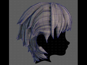 3D Hair style for boy V120 3D Model