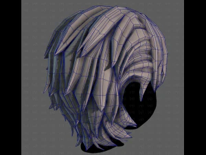 3D Hair style for boy V120 3D Model