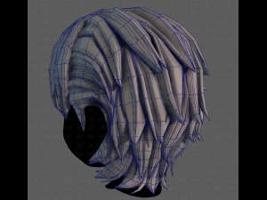 3D Hair style for boy V120 3D Model