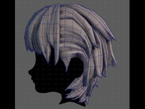3D Hair style for boy V120 3D Model