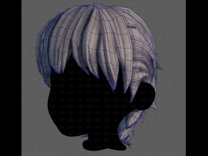 3D Hair style for boy V120 3D Model