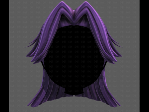 3D Hair style for girl V120 3D 모델