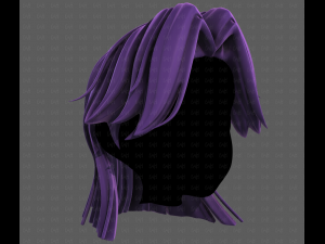 3D Hair style for girl V120 3D 모델