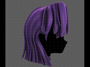 3D Hair style for girl V120 3D 모델