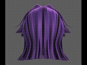 3D Hair style for girl V120 3D 모델