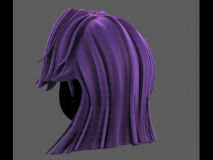 3D Hair style for girl V120 3D 모델