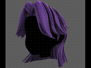 3D Hair style for girl V120 3D 모델