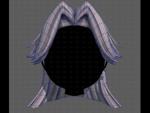 3D Hair style for girl V120 3D 모델