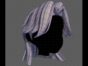 3D Hair style for girl V120 3D 모델