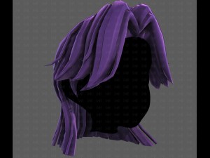 3D Hair style for girl V120 3D 모델