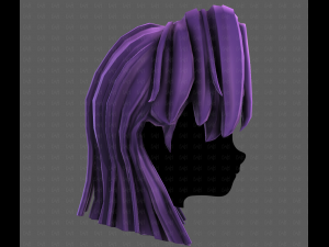 3D Hair style for girl V120 3D 모델