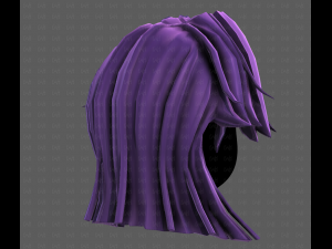 3D Hair style for girl V120 3D 모델
