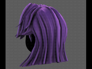 3D Hair style for girl V120 3D 모델