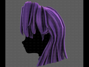 3D Hair style for girl V120 3D 모델