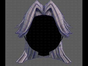 3D Hair style for girl V120 3D 모델