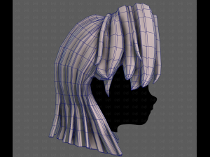 3D Hair style for girl V120 3D 모델