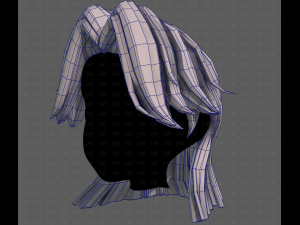 3D Hair style for girl V120 3D 모델