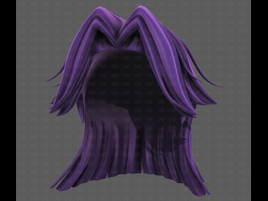 3D Hair style for girl V120 3D 모델