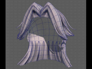 3D Hair style for girl V120 3D 모델