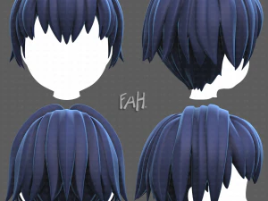 Cabelo Base para Menino V60 Modelo 3D