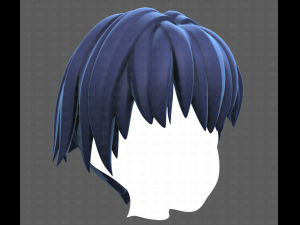 Base Hair for Boy V60 3D Model