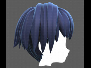 Base Hair for Boy V60 3D Model