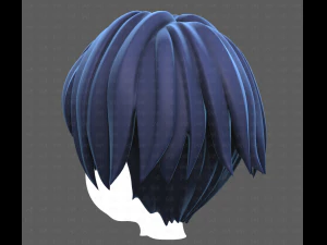 Base Hair for Boy V60 3D Model