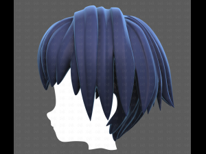 Base Hair for Boy V60 3D Model