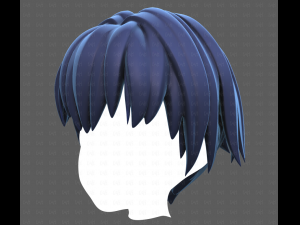 Base Hair for Boy V60 3D Model