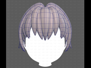 Base Hair for Boy V60 3D Model