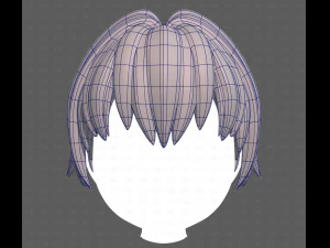 Base Hair for Boy V60 3D Model