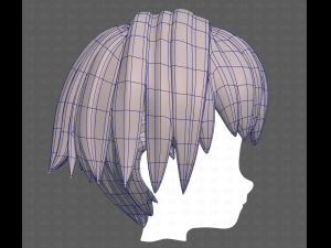 Base Hair for Boy V60 3D Model