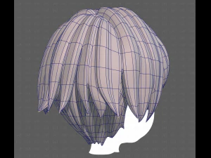 Base Hair for Boy V60 3D Model