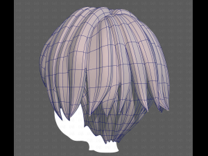 Base Hair for Boy V60 3D Model