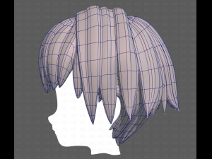 Base Hair for Boy V60 3D Model